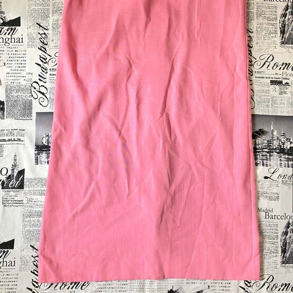 Amy Adams Women's Pink white 80s vintage nwt deadstock maxi dress shoulder pads - Picture 3 of 4